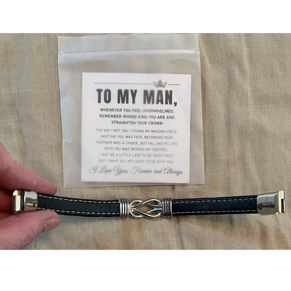Infinity Bracelet for Your Man NIB Comes with Beautiful Love Note - Picture 9 of 17